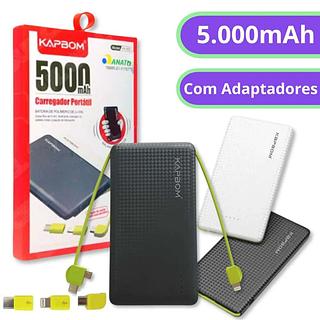 Carregador Portátil Kapbom 5000MAH 2A