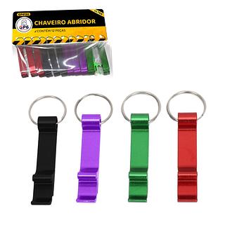 Chaveiro abridor c/12 pçs