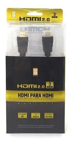 Cabo HDMI 2.0 3mts
