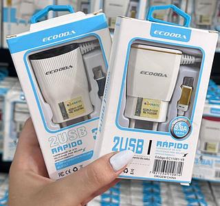 Carregador Ecooda 3.6A V-8