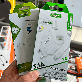 carregador rápido V8 3.1A